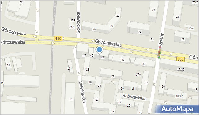 Warszawa, Górczewska, 43, mapa Warszawy