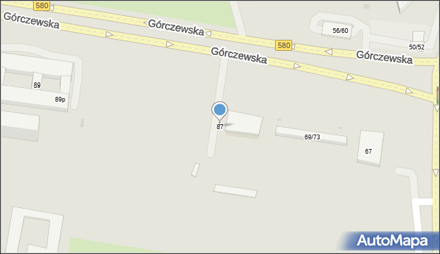Warszawa, Górczewska, 87, mapa Warszawy