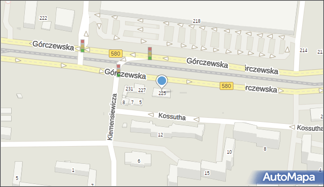 Warszawa, Górczewska, 225, mapa Warszawy