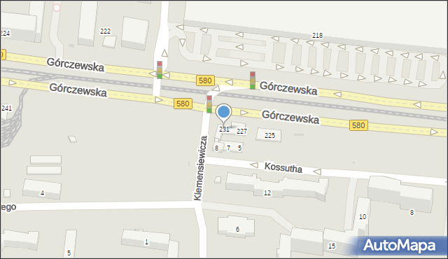 Warszawa, Górczewska, 231, mapa Warszawy