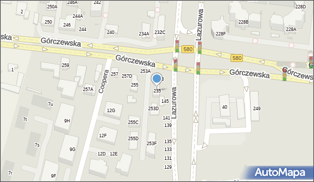Warszawa, Górczewska, 235, mapa Warszawy
