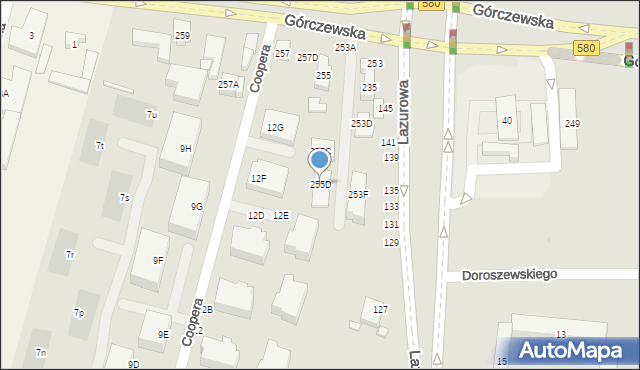 Warszawa, Górczewska, 255D, mapa Warszawy