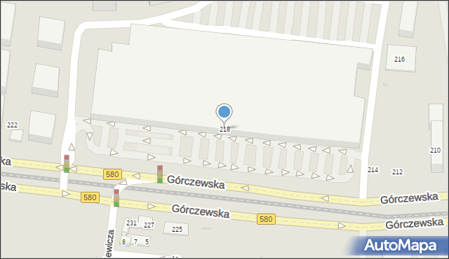 Warszawa, Górczewska, 218, mapa Warszawy