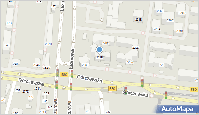 Warszawa, Górczewska, 228B, mapa Warszawy