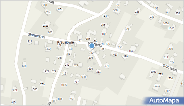 Wieprz, Górnicza, 82, mapa Wieprz