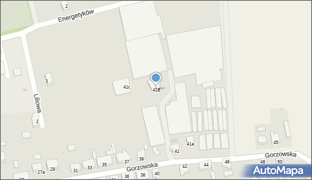 Witnica, Gorzowska, 41B, mapa Witnica
