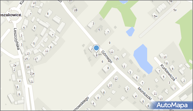 Włoszakowice, Górnego Józefa, ks., 4, mapa Włoszakowice