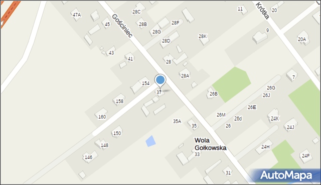 Wola Gołkowska, Gościniec, 37, mapa Wola Gołkowska