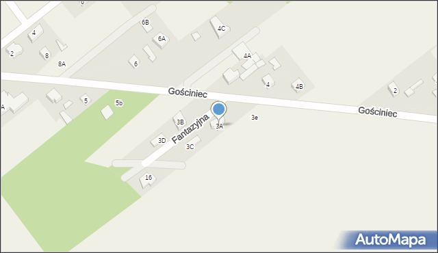 Wola Gołkowska, Gościniec, 3A, mapa Wola Gołkowska