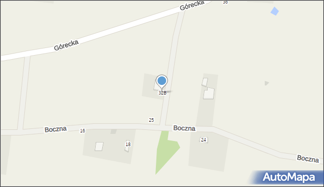 Wola Kazubowa, Górecka, 32B, mapa Wola Kazubowa