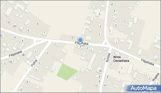 Wola Osowińska, Górna, 4, mapa Wola Osowińska