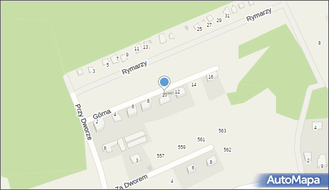 Wołowice, Górna, 10, mapa Wołowice