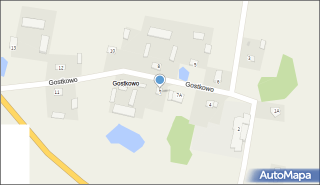 Wróblewko, Gostkowo, 7, mapa Wróblewko