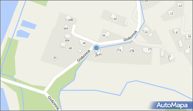 Zaborze, Gościnna, 29, mapa Zaborze