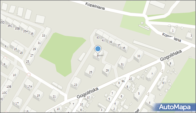 Zabrze, Gogolińska, 27, mapa Zabrza