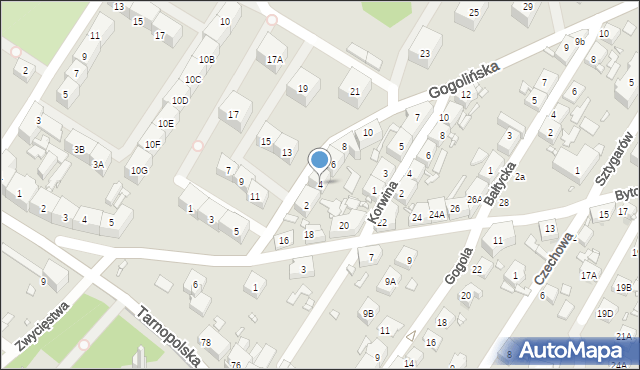 Zabrze, Gogolińska, 4, mapa Zabrza