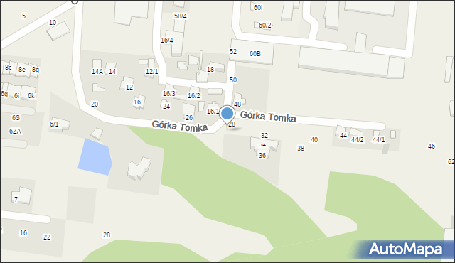 Zaścianki, Górka Tomka, 30, mapa Zaścianki