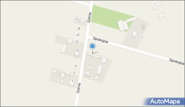 Zawada, Górna, 6, mapa Zawada