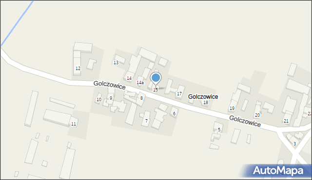 Zawada, Golczowice, 15, mapa Zawada