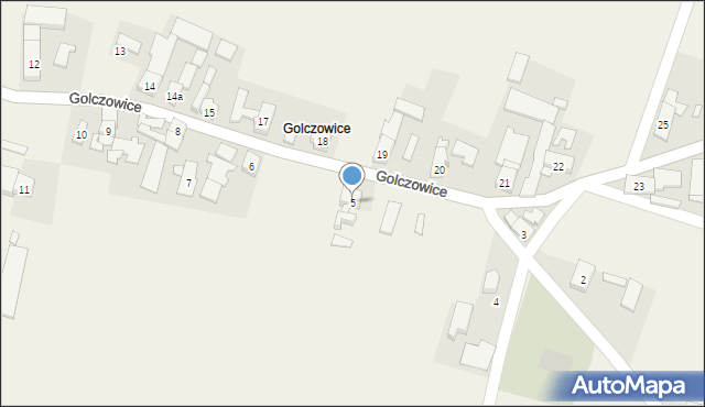 Zawada, Golczowice, 5, mapa Zawada