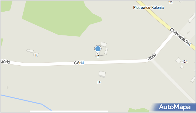 Zawichost, Górki, 7, mapa Zawichost