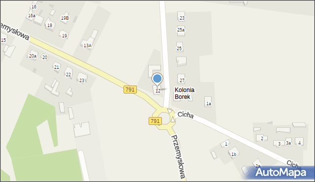 Zawodzie, Górnicza, 12, mapa Zawodzie