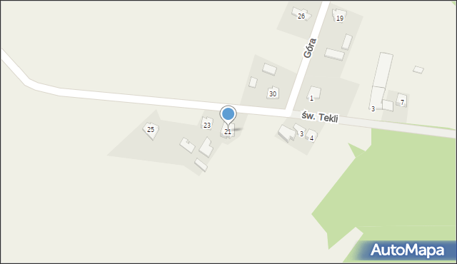 Zbrza, Góra, 21, mapa Zbrza