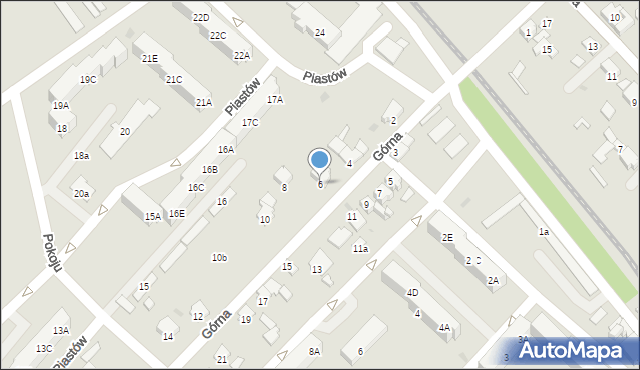 Zdzieszowice, Górna, 6, mapa Zdzieszowice