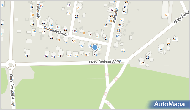 Zdzieszowice, Góry Świętej Anny, 53, mapa Zdzieszowice