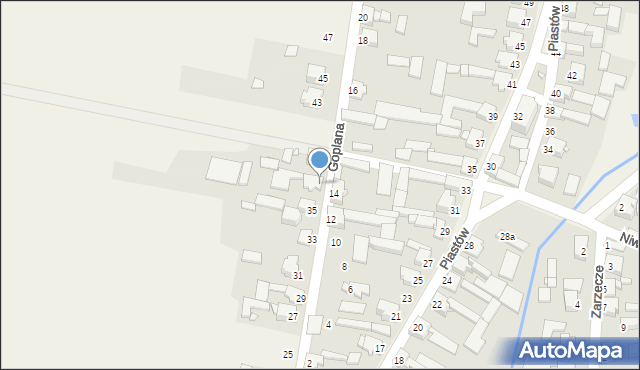 Żelisławice, Goplana, 37, mapa Żelisławice