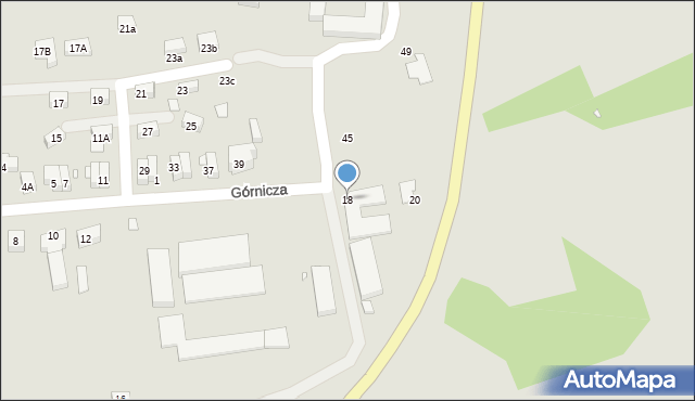 Zgorzelec, Górnicza, 18, mapa Zgorzelec