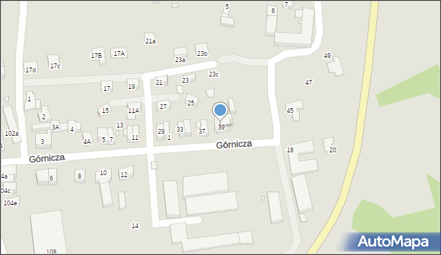 Zgorzelec, Górnicza, 39, mapa Zgorzelec