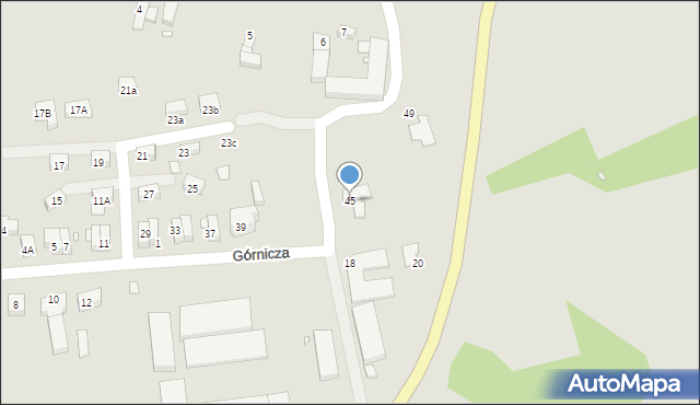 Zgorzelec, Górnicza, 45, mapa Zgorzelec