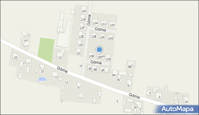 Żukówka, Górna, 10C, mapa Żukówka