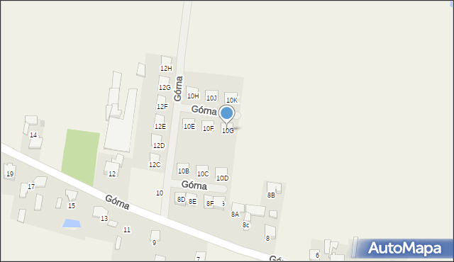 Żukówka, Górna, 10G, mapa Żukówka