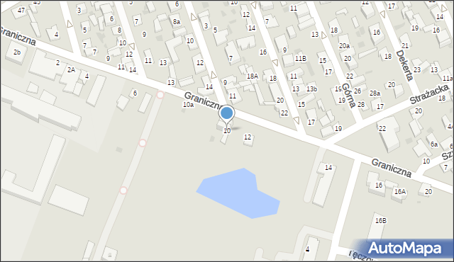 Aleksandrów Kujawski, Graniczna, 10, mapa Aleksandrów Kujawski