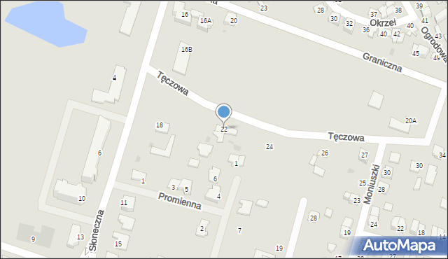 Aleksandrów Kujawski, Graniczna, 22, mapa Aleksandrów Kujawski