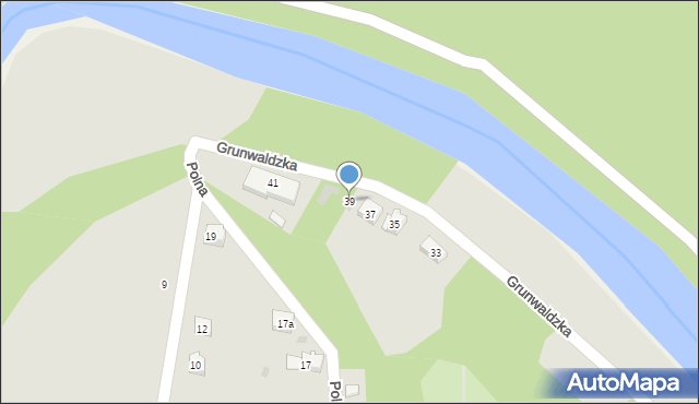 Bardo, Grunwaldzka, 39, mapa Bardo