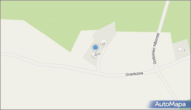 Bartąg, Graniczna, 12, mapa Bartąg