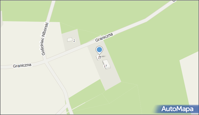 Bartąg, Graniczna, 15, mapa Bartąg