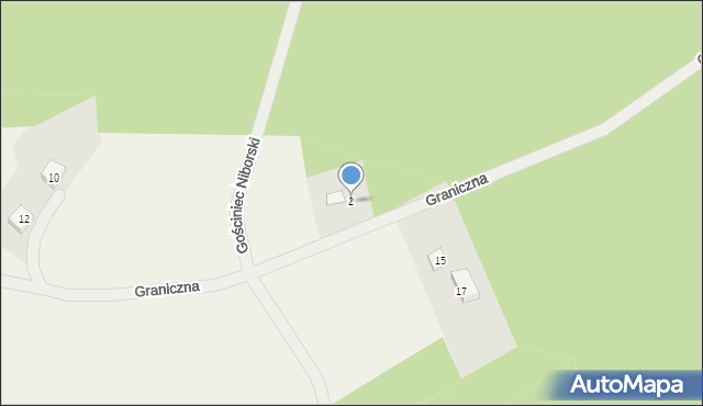 Bartąg, Graniczna, 2, mapa Bartąg