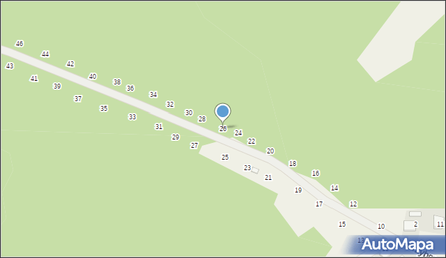 Będkowice, Grzybowa, 26, mapa Będkowice