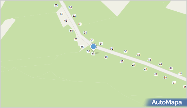 Będkowice, Grzybowa, 51, mapa Będkowice