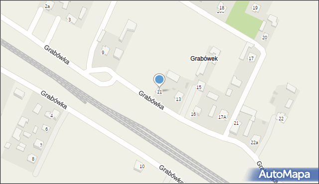 Bezwola, Grabówka, 11, mapa Bezwola