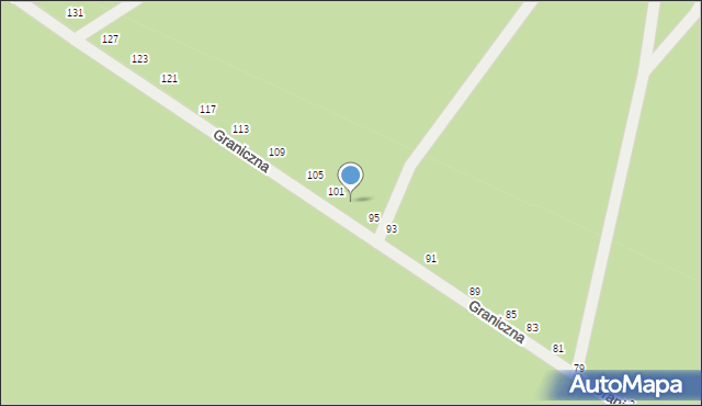 Biała Podlaska, Graniczna, 99, mapa Białej Podlaskiej