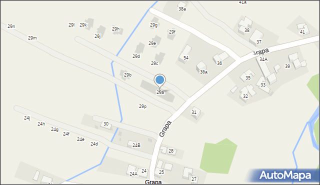 Białka Tatrzańska, Grapa, 29a, mapa Białka Tatrzańska