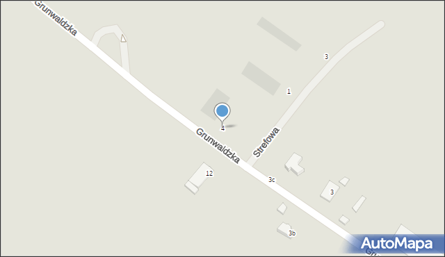 Bielawa, Grunwaldzka, 4, mapa Bielawa