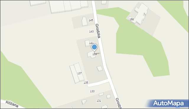 Bierkowo, Grodzka, 139, mapa Bierkowo