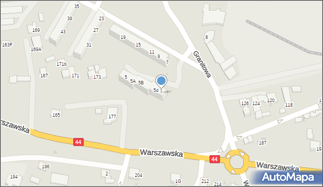 Bieruń, Granitowa, 5C, mapa Bieruń