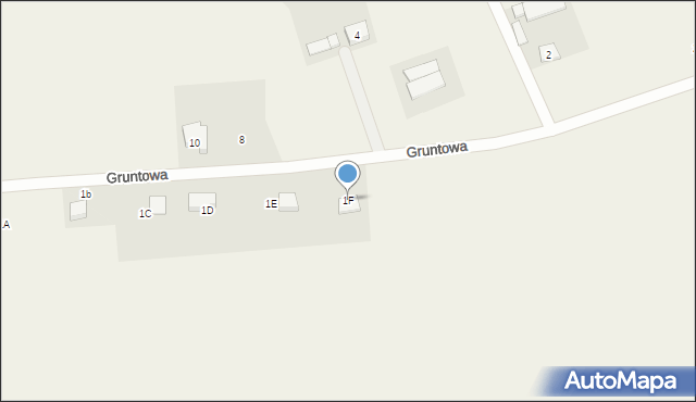 Bierzgłowo, Gruntowa, 1F, mapa Bierzgłowo